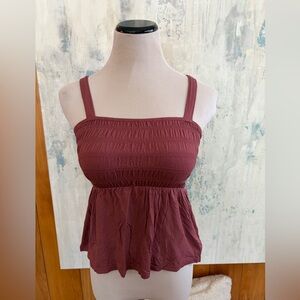 American Eagle Outfitters Mauve Camisole Tank Top. Babydoll Sz XS Super Soft
